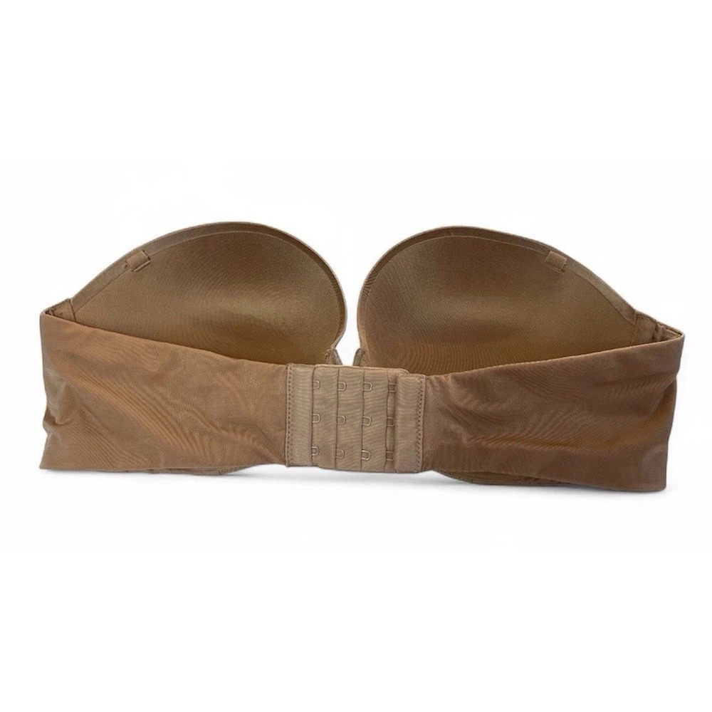 Victoria's Secret sz 34D Strapless Nude Bra w/ Non-Slip Sides Prom Bride Formal - Picture 3 of 8